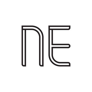 ilk harf vektör logo simgesi