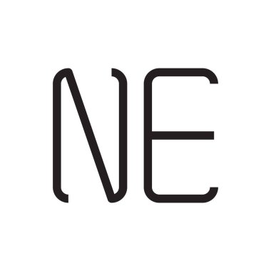 ilk harf vektör logo simgesi