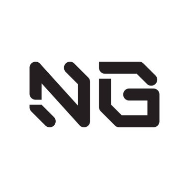 ng ilk harf vektör logo simgesi