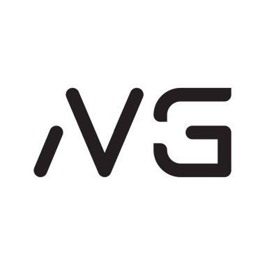 ng ilk harf vektör logo simgesi