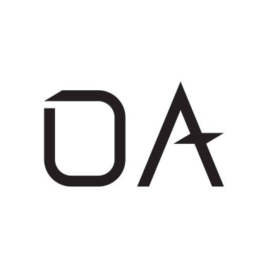 oa ilk harf vektör logo simgesi