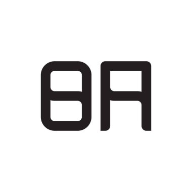 oa ilk harf vektör logo simgesi