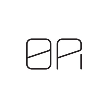 oa ilk harf vektör logo simgesi