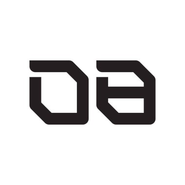 ob ilk harf vektör logosu simgesi