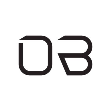 ob ilk harf vektör logosu simgesi