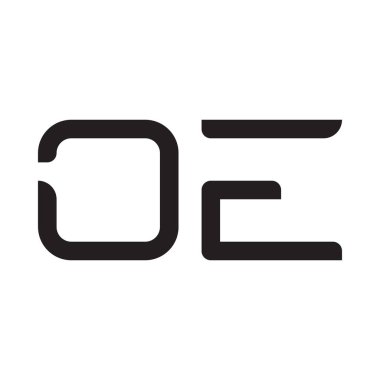 oe ilk harf vektör logo simgesi