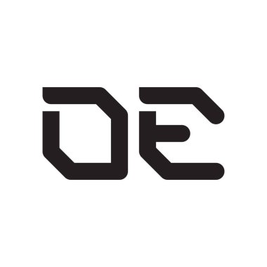 oe ilk harf vektör logo simgesi