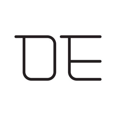 oe ilk harf vektör logo simgesi