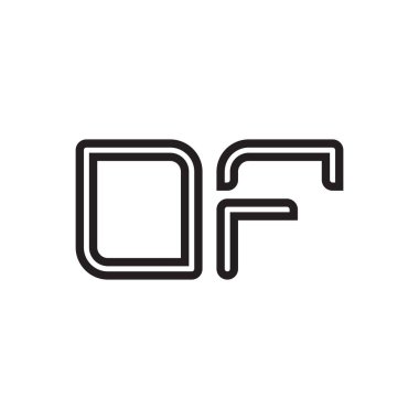 ilk harf vektör logo simgesinin