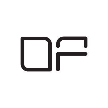 ilk harf vektör logo simgesinin