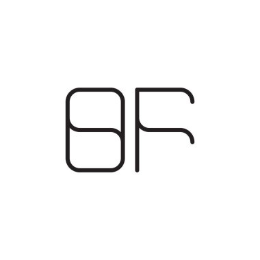 ilk harf vektör logo simgesinin