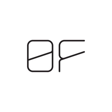 ilk harf vektör logo simgesinin