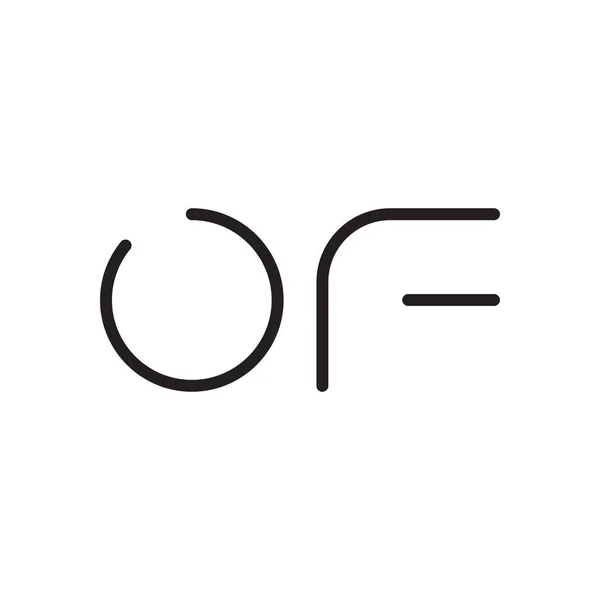 Ilk Harf Vektör Logo Simgesinin — Stok Vektör