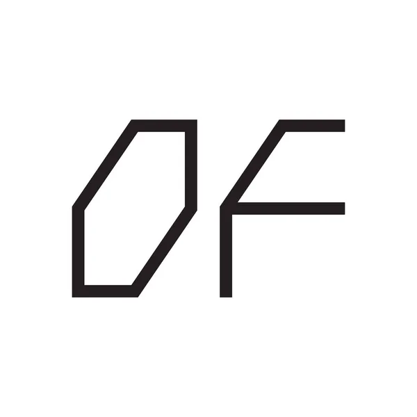 Des Anfangsbuchstabenvektors Logo Symbol — Stockvektor