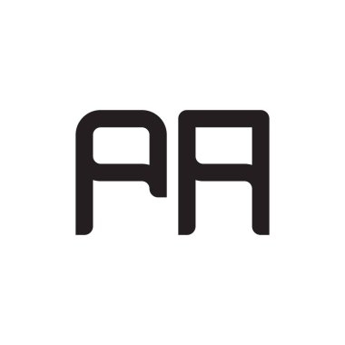 pa ilk harf vektör logosu simgesi