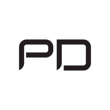 pd ilk harf vektör logo simgesi