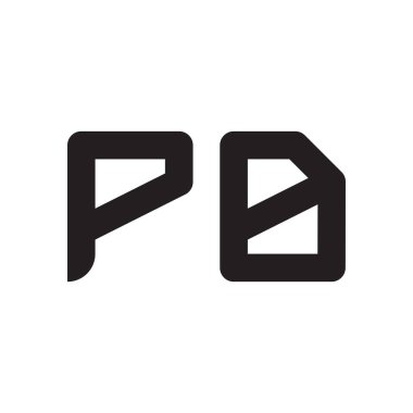 pd ilk harf vektör logo simgesi