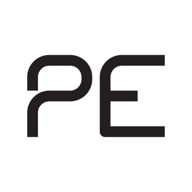 İlk harf vektör logo simgesini yaz