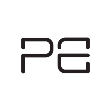 İlk harf vektör logo simgesini yaz