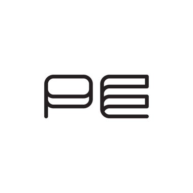 İlk harf vektör logo simgesini yaz