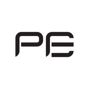 İlk harf vektör logo simgesini yaz