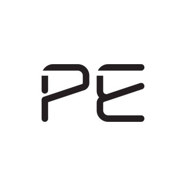 İlk harf vektör logo simgesini yaz