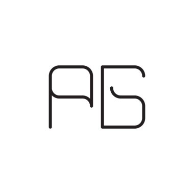 pg ilk harf vektör logo simgesi