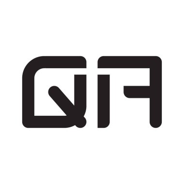 qa ilk harf vektör logo simgesi