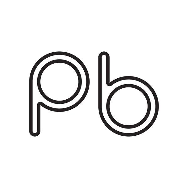 Pb初始字母向量图标 — 图库矢量图片