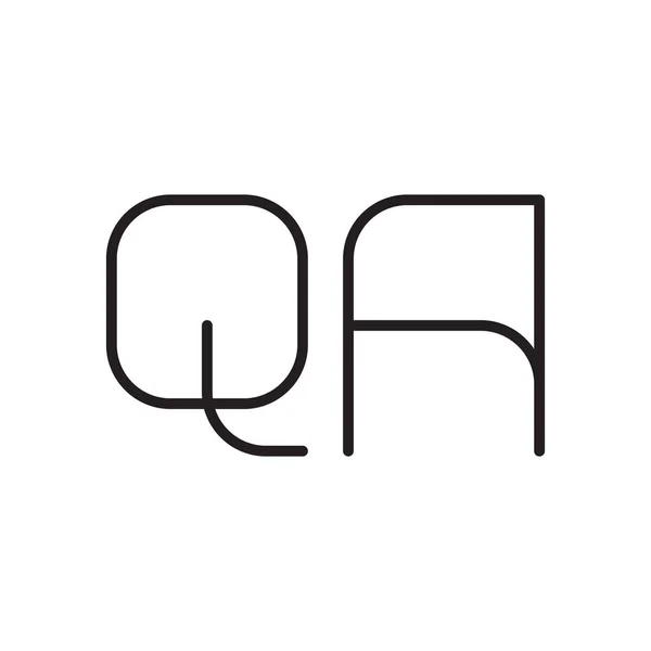 Qa頭文字ベクトルロゴアイコン — ストックベクタ