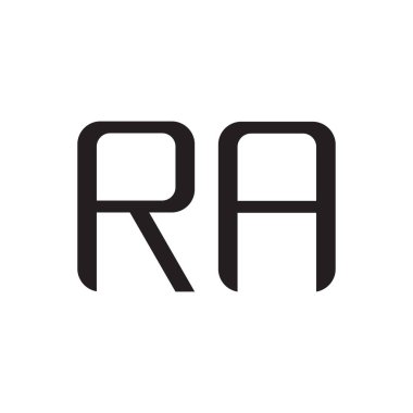 ra ilk harf vektör logo simgesi