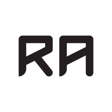 ra ilk harf vektör logo simgesi