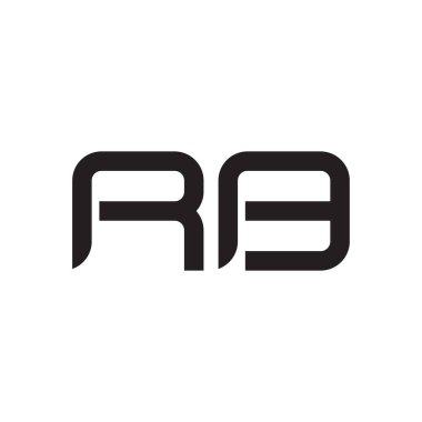 rb ilk harf vektör logo simgesi