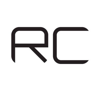 rc ilk harf vektör logo simgesi