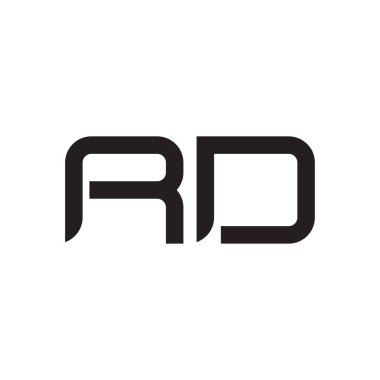 rd ilk harf vektör logo simgesi