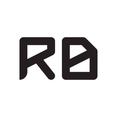 rd ilk harf vektör logo simgesi