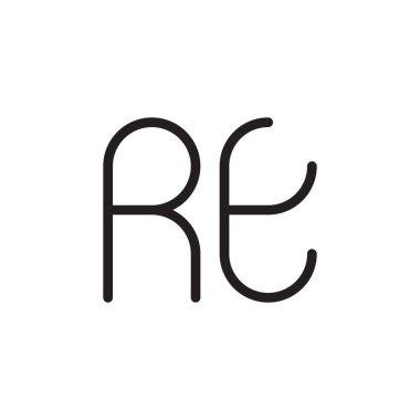 ilk harf vektör logo simgesiName