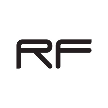 rf ilk harf vektör logo simgesi