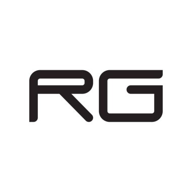 rg ilk harf vektör logo simgesi