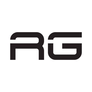 rg ilk harf vektör logo simgesi