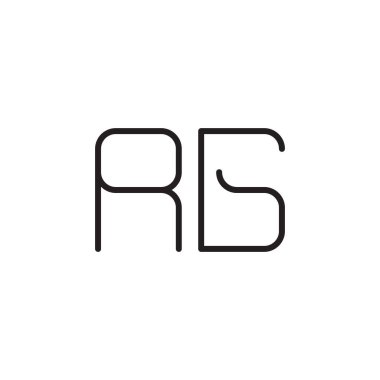 rg ilk harf vektör logo simgesi