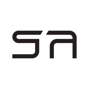 a ilk harf vektör logosu simgesi