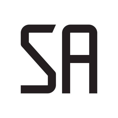 a ilk harf vektör logosu simgesi