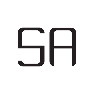 a ilk harf vektör logosu simgesi