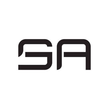 a ilk harf vektör logosu simgesi