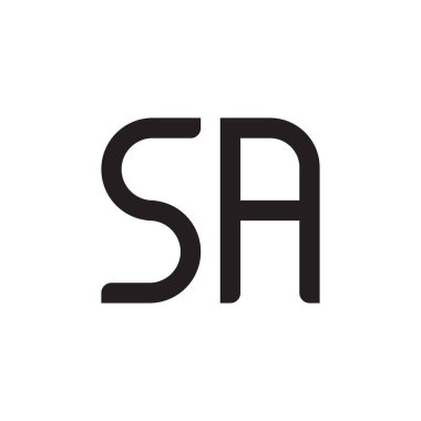 a ilk harf vektör logosu simgesi