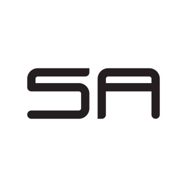 a ilk harf vektör logosu simgesi