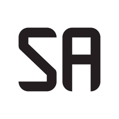 a ilk harf vektör logosu simgesi