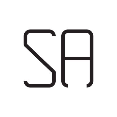 a ilk harf vektör logosu simgesi