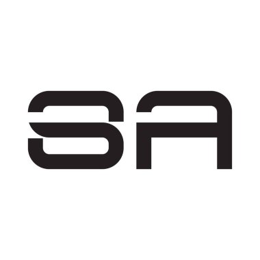 a ilk harf vektör logosu simgesi